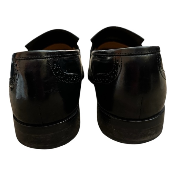 Bostonian Crown Windsor Tassel Loafers Mens Leather Dress Shoes Black SZ 9.5 - Picture 2 of 4